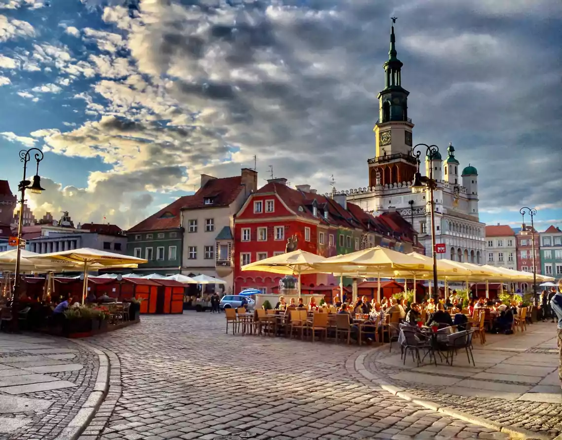 Ujęcie na poznański rynek